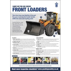 Front Loader Poster - Visual Inspection Checklist