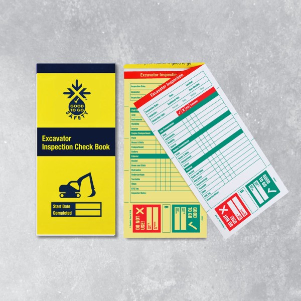 Excavator Inspection Books - 25 Checklists